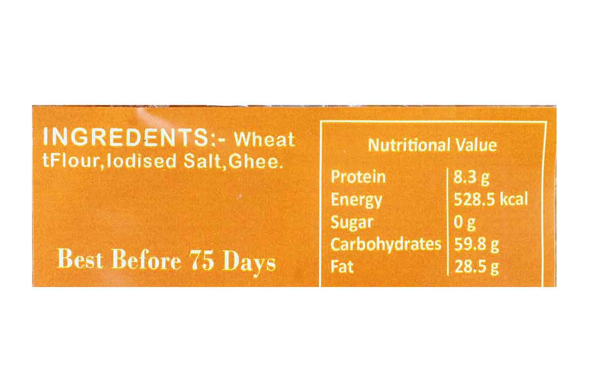 Whole Wheat Nylon Ghee Khakhra 250 Gm