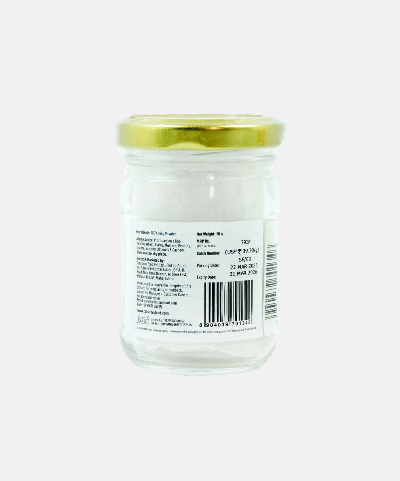 Conscious Food Asafoetida Hing 10Gm