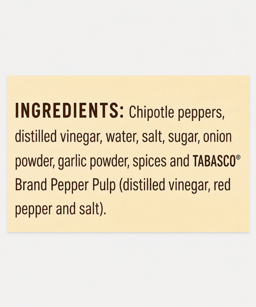 Tabasco Chipotle Pepper Sauce 150 Gm