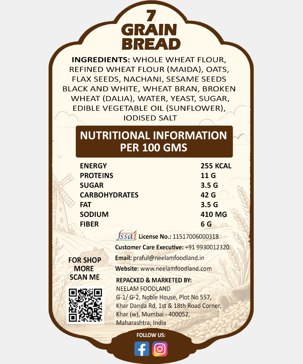 7 Grain Bread 400 Gm