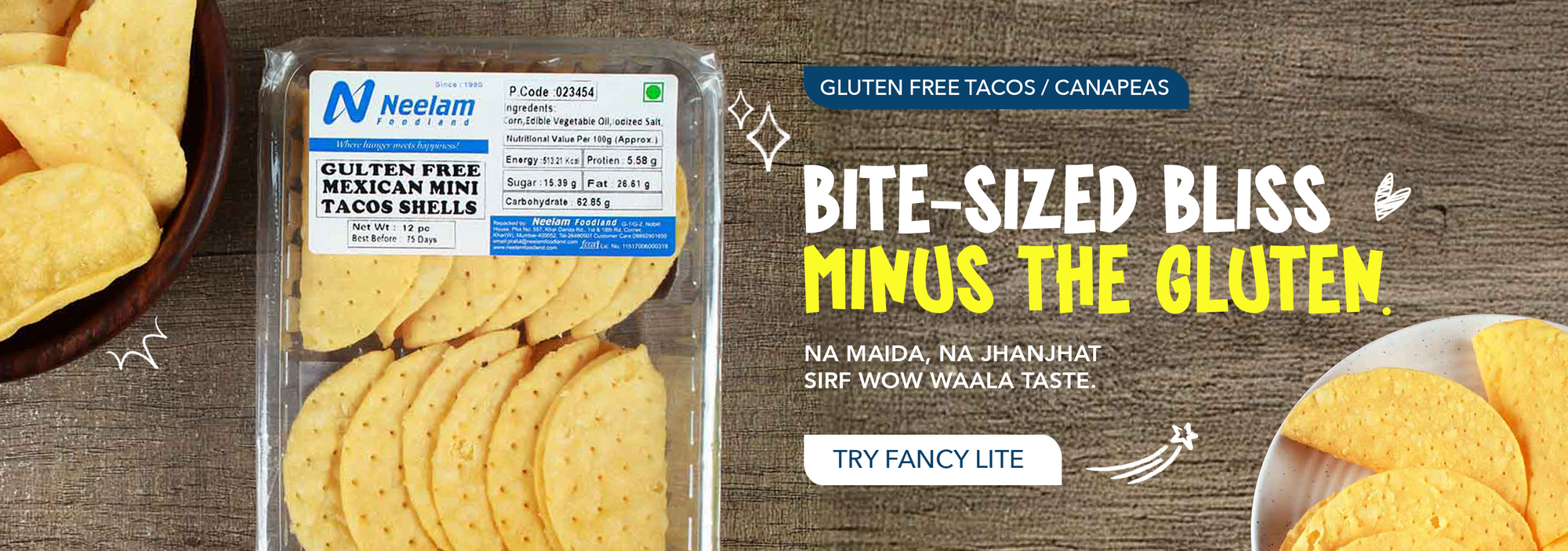 Gluten Free Tacos / Canapeas