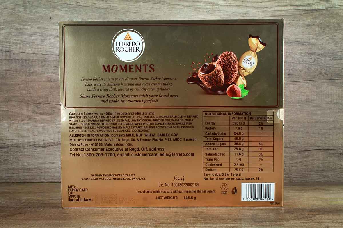 Ferrero Rocher Moments 32 Pieces 185.6 Gm
