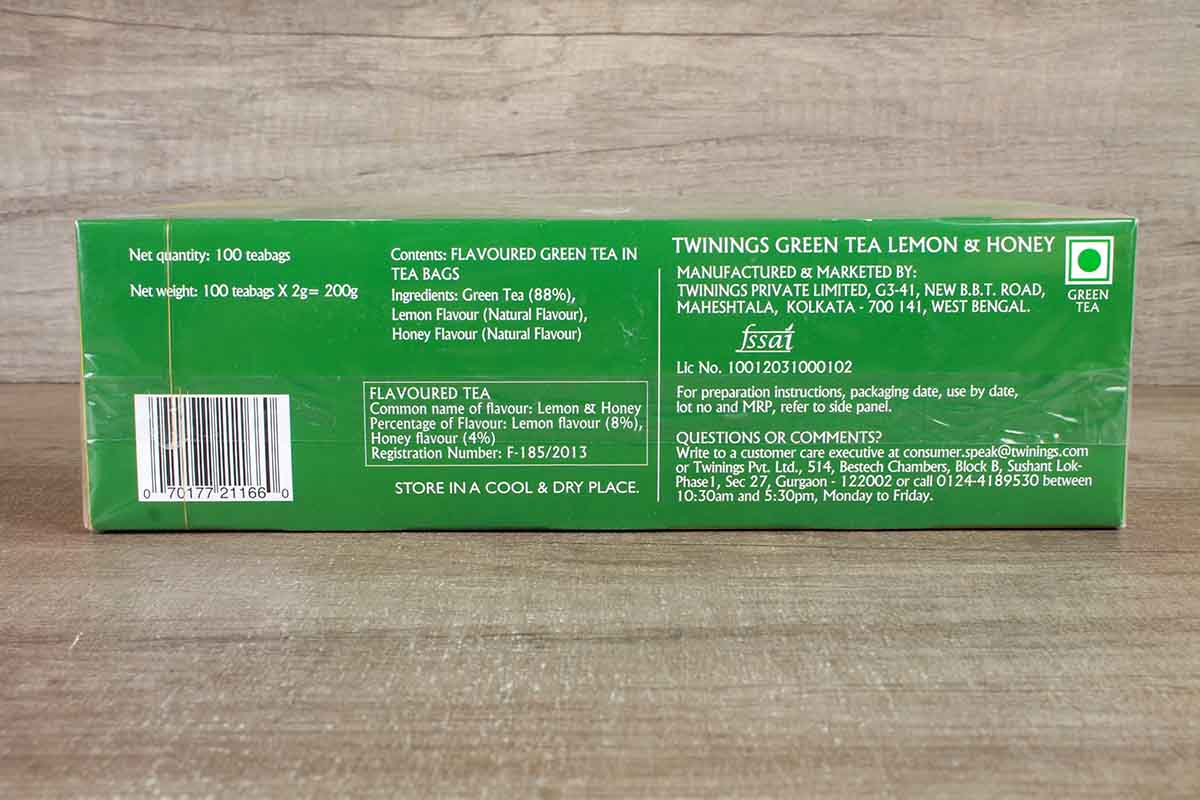 Twining Lemon & Honey Green Tea (100 Bag)