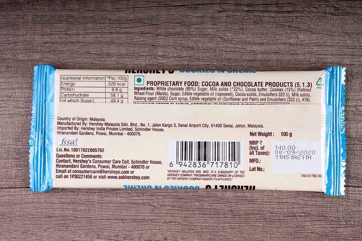 Hersheys Cookies N Creme Chocolate 100 Gm