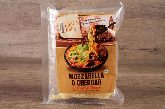 Rro Mozzarella & Cheddar Shredded Cheese 200 Gm