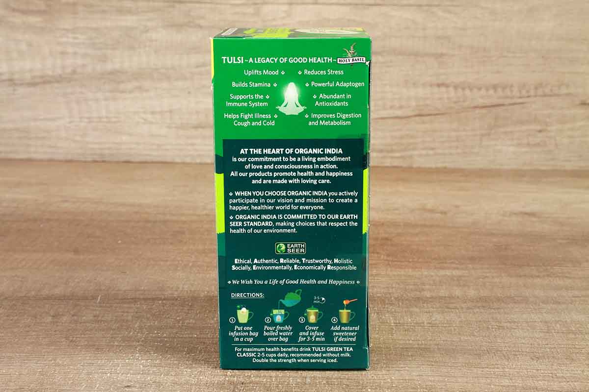 Organic India Tulsi Green Tea Classic (25 Bag) 43.5 Gm
