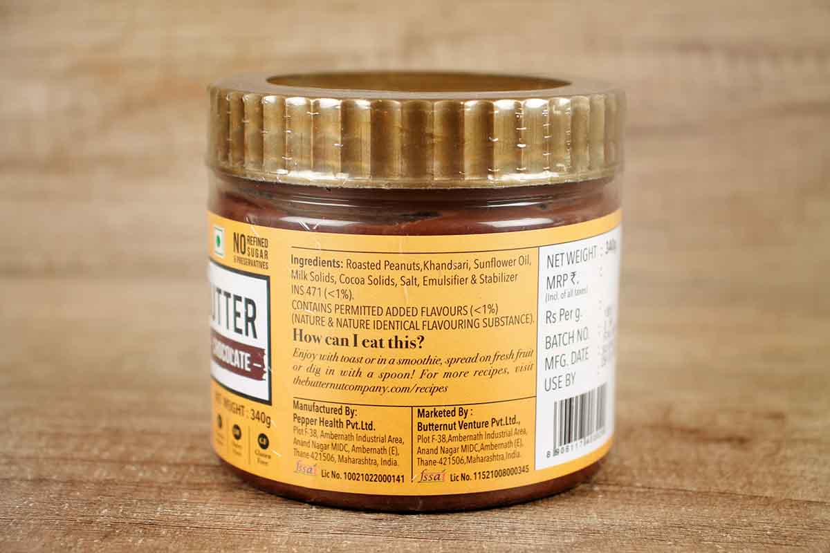The Butternut Co Peanut Butter Crunchy Chocolate 340 Gm