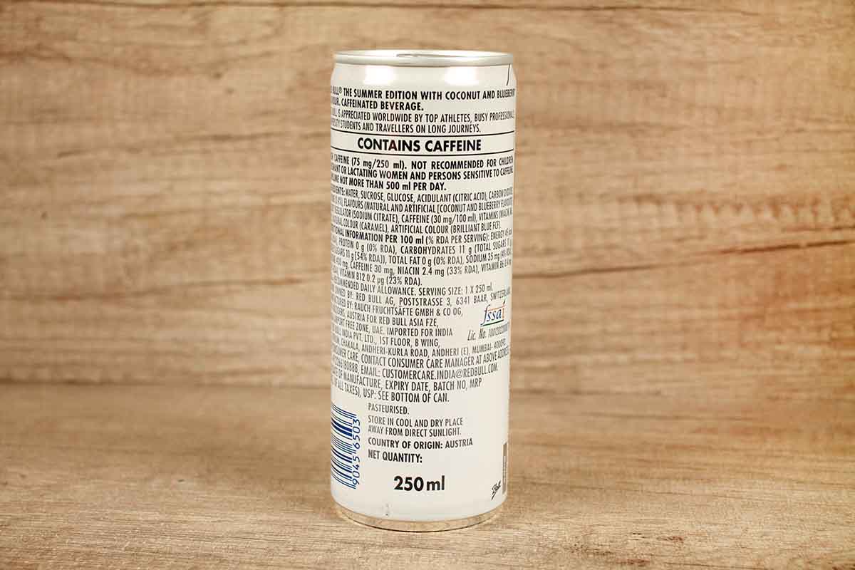 Red Bull Summer Edition Coconut Blueberry Flavour 250 Ml