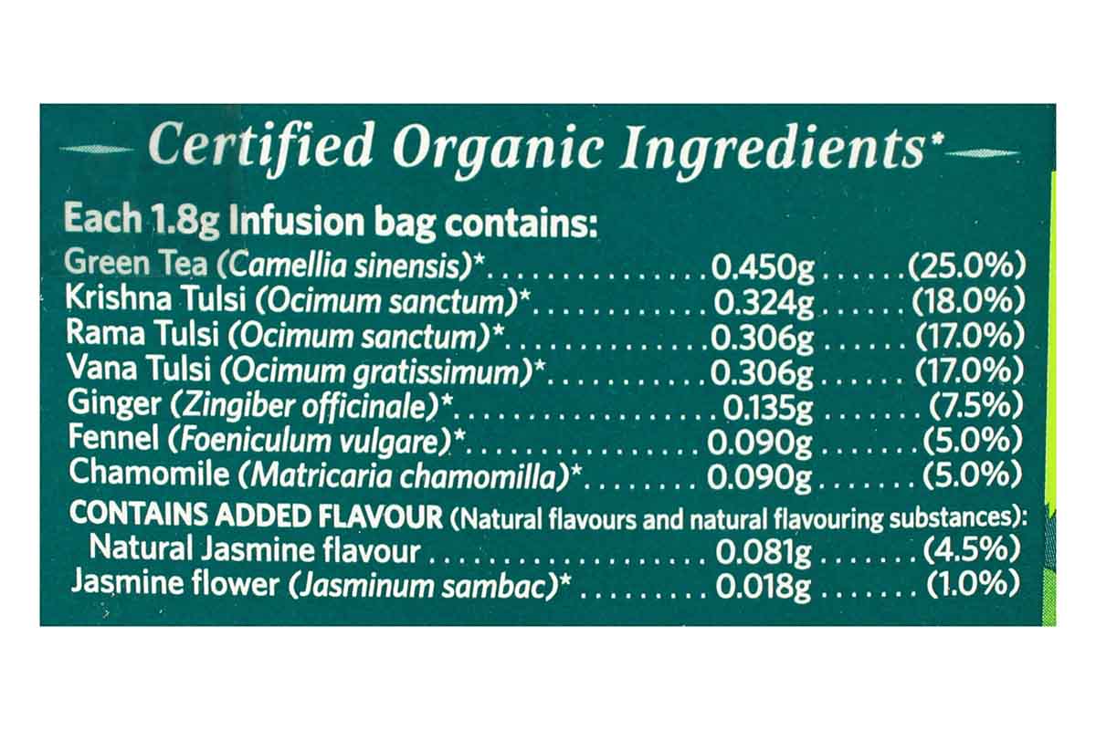 Organic India Tulsi Green Tea Jasmine (25 Bag) 45 Gm