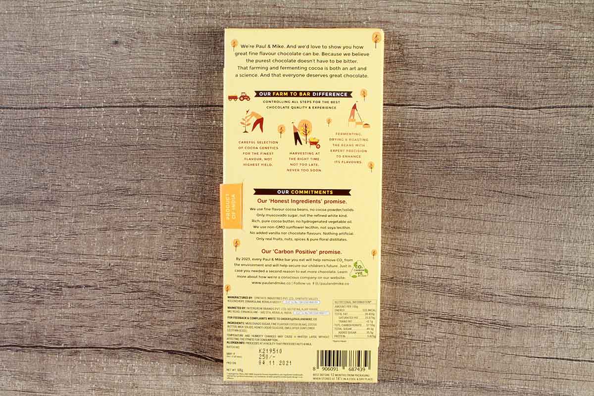 Paul And Mike Hokey Pokey 49% Fine Milk Chocolate 68 Gm