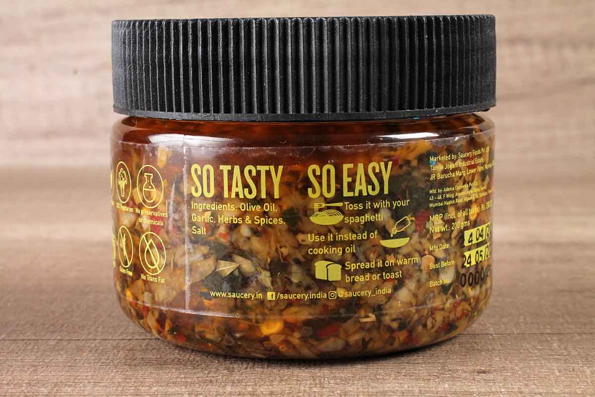 Saucery All Natural Aglio Olio Dip 200 Gm