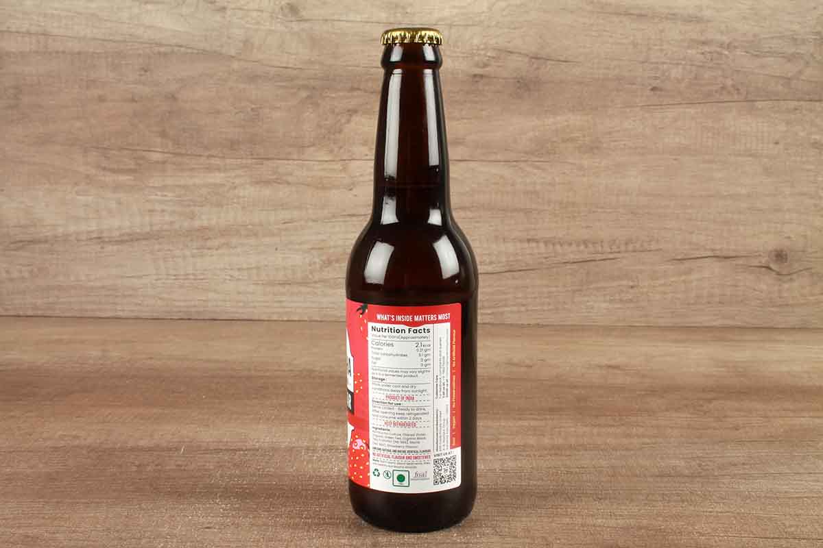 Toyo Kombucha Zero Sugar Sparkling Strawberry Tea 330 Ml