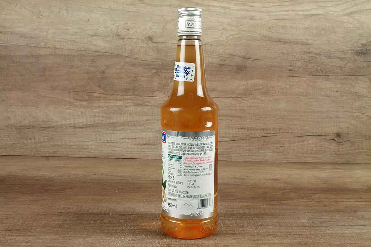 Manama Ginger & Lime Syrup 750 Ml