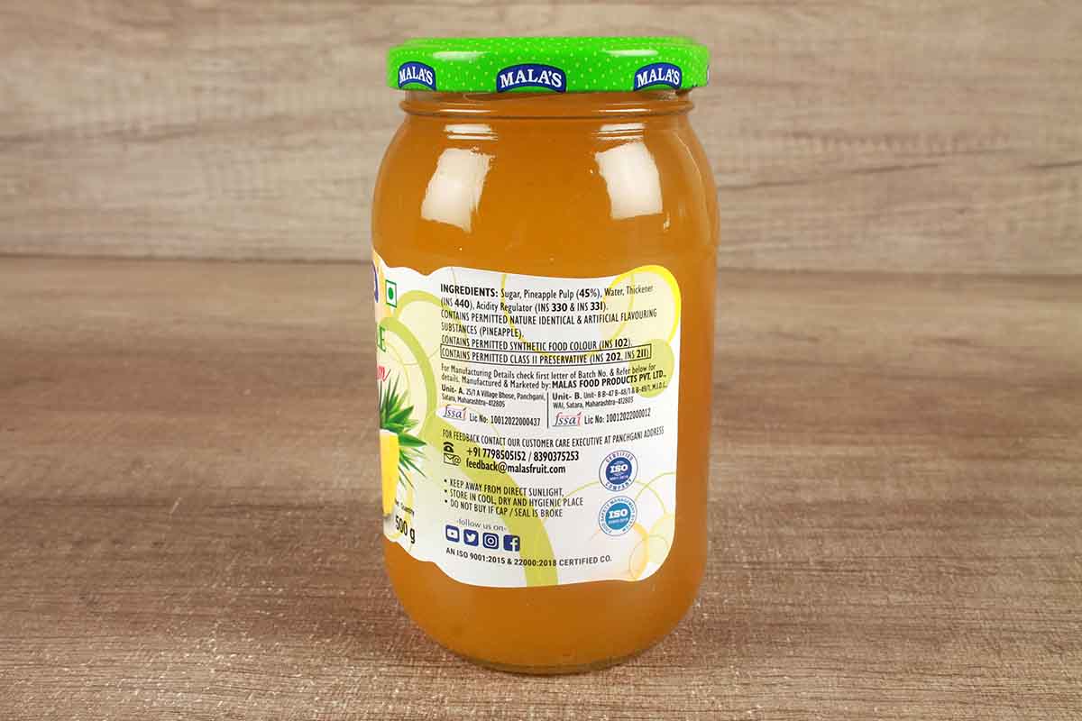 Malas Pineapple Jam 500 Gm
