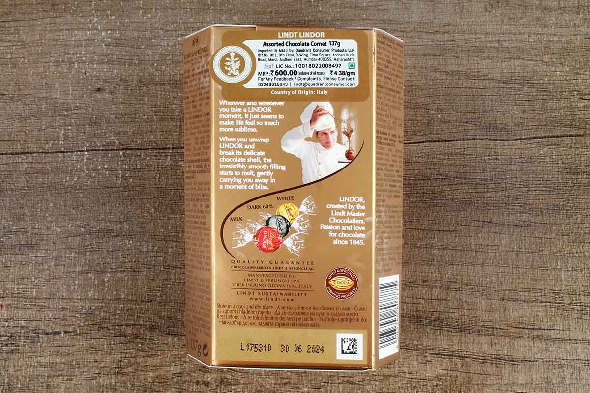 Lindt Lindor Assorted Chocolate 137 Gm