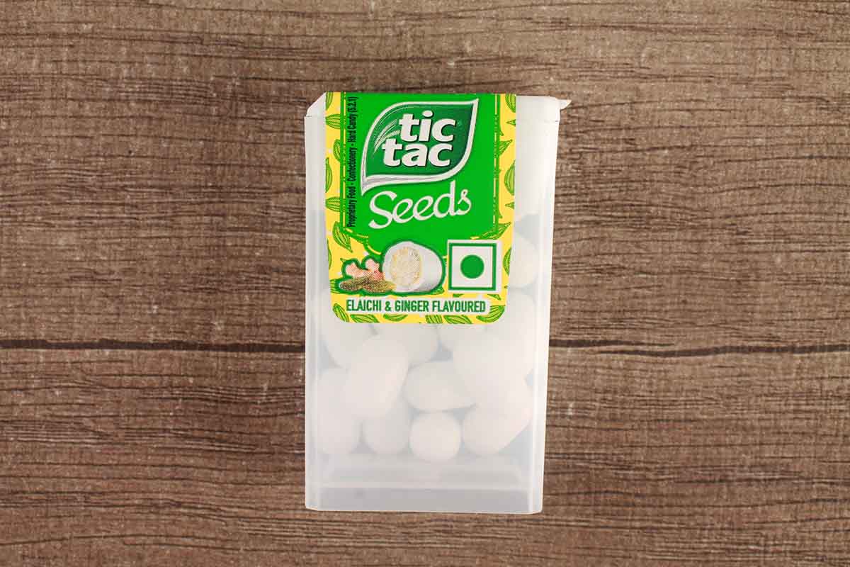 Tic Tac Seeds Elaichi & Ginger Flavoured 7.2 Gm