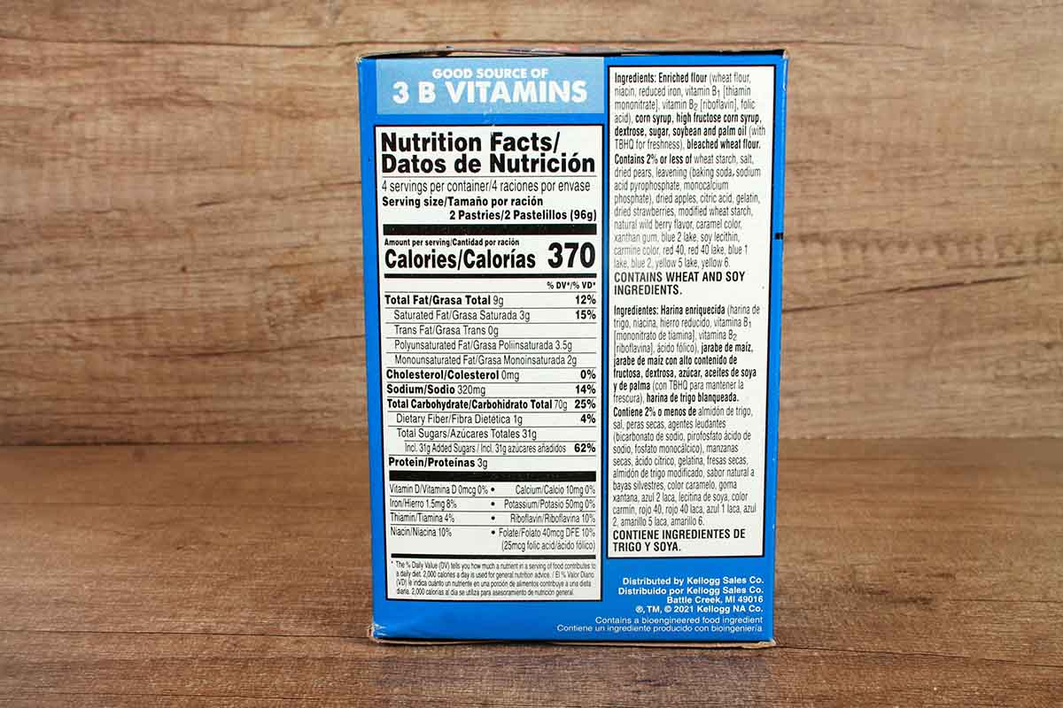 Pop Tarts Frosted Wilberry 384 Gm