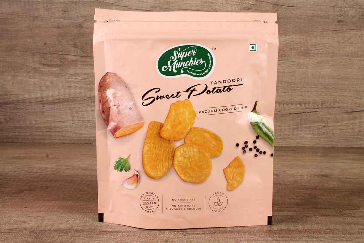 Super Munchies Tandoori Sweet Potato Chips 65 Gm