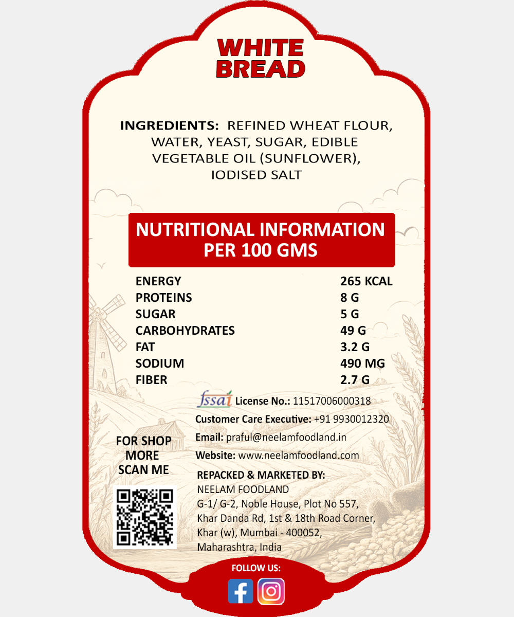 White Bread 400 Gm