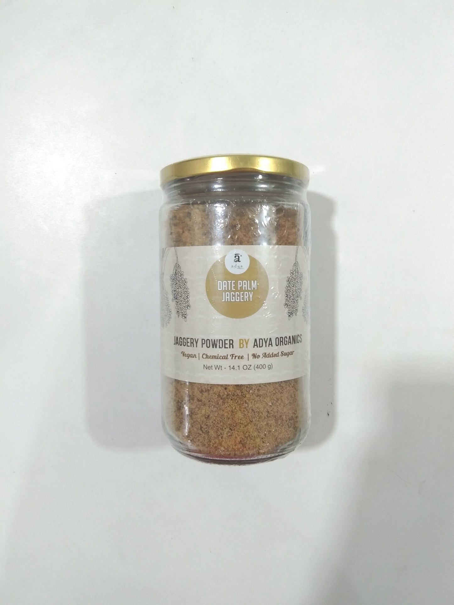 Adya Date Palm Jaggery Powder 400 Gm Jar