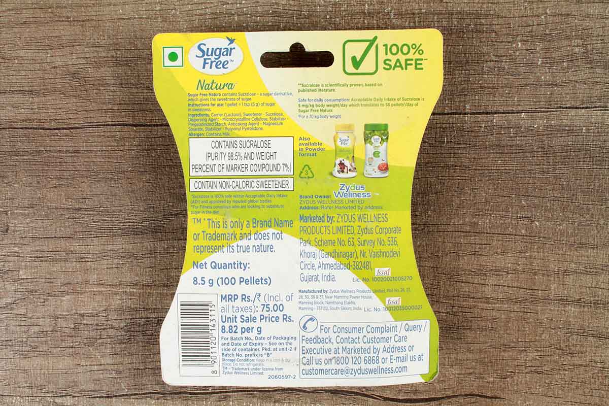 Sugar Free Natural 100 Pelle