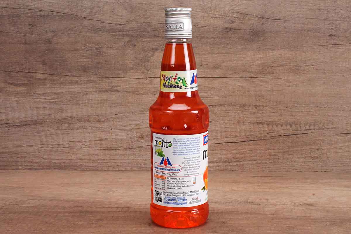 Manama Orange Lime & Mint Syrups 500 Ml