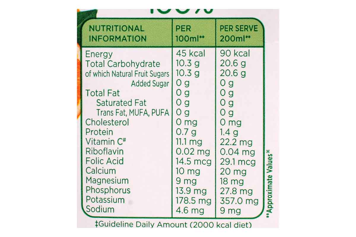 Tropicana 100% Orange Juice No Added Sugar 1 Ltr