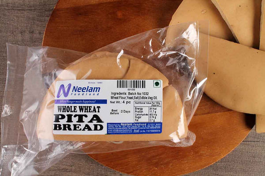 Whole Wheat Pita Bread 4 Pc