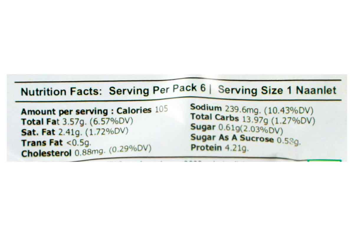 Frozen Chilli Cheese Naanlets 6 Piece