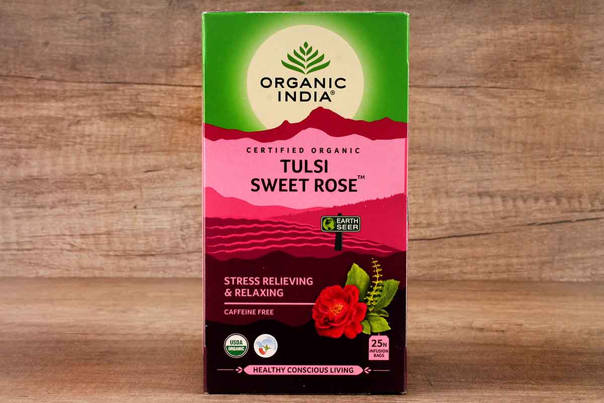 Organic India Tulsi Sweet Rose Tea 25 Bag 40 Gm
