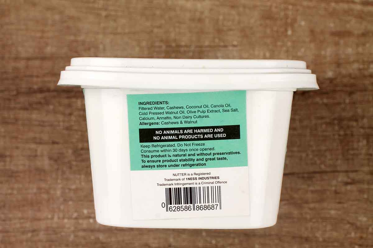 Nutter Plant Based Butter Alternative Vegan Non Dairy 200 Gm