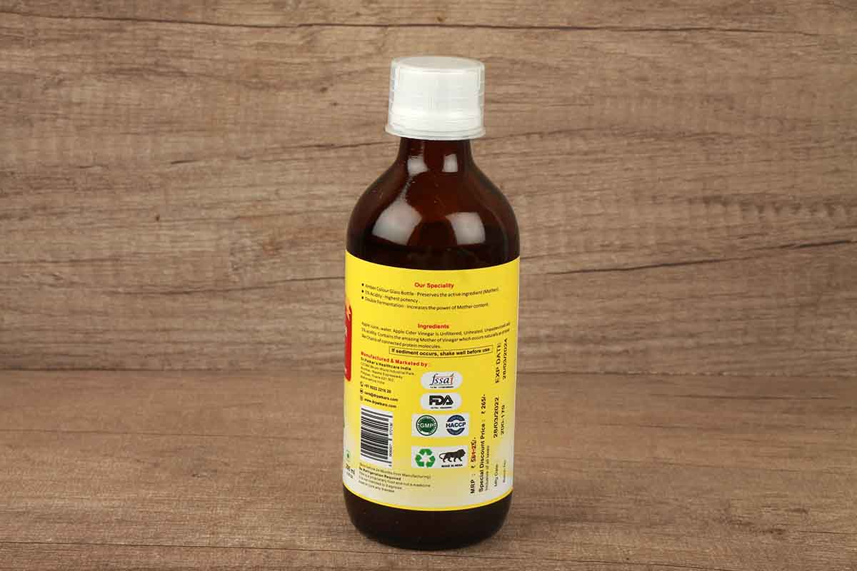 Dr Patkars Apple Cider Vinegar With Mother 200 Ml