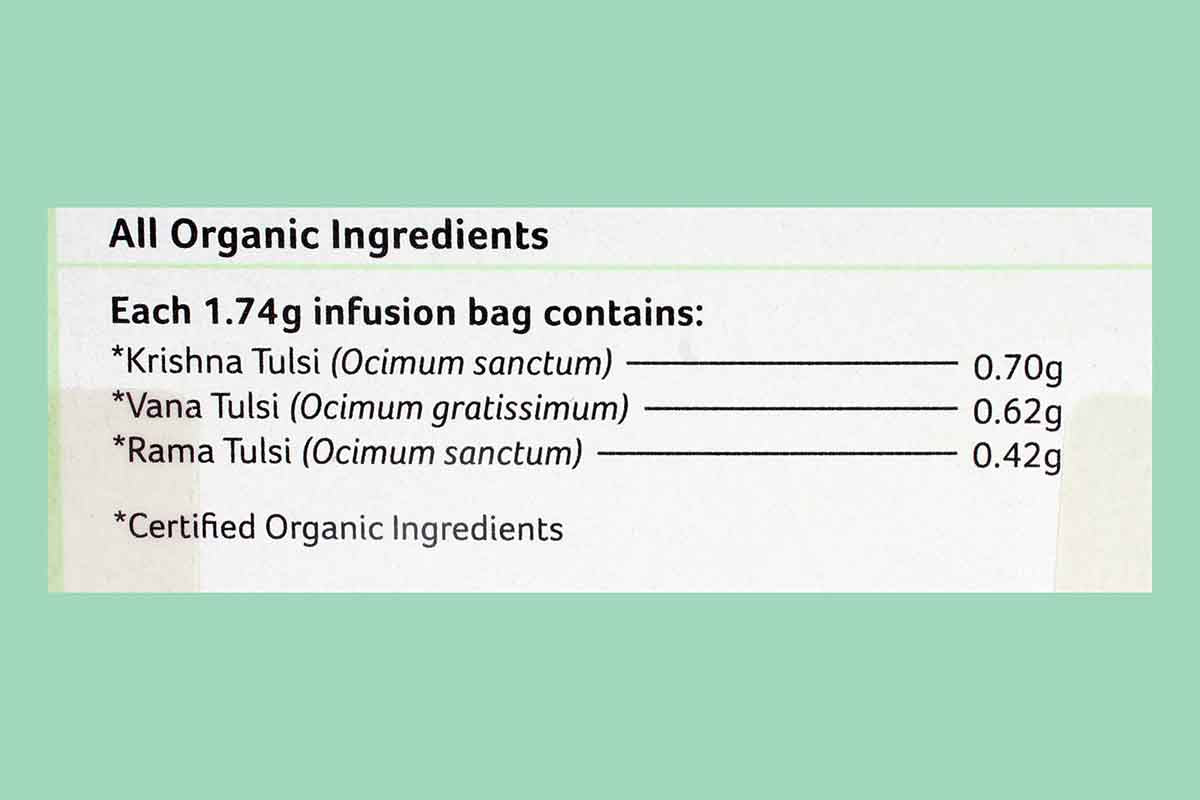 Organic India Tulsi Original Tea 25 Bag