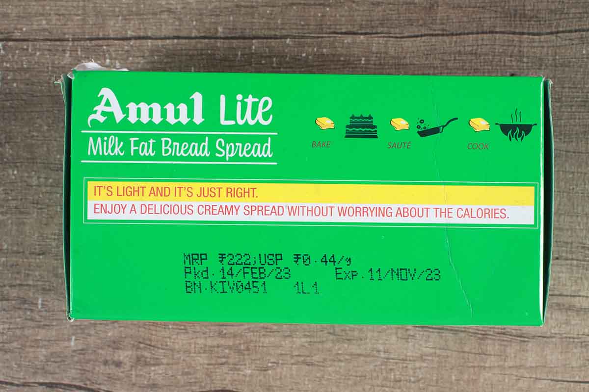 Amul Lite Milk Fat Bread Spread 500 Gm