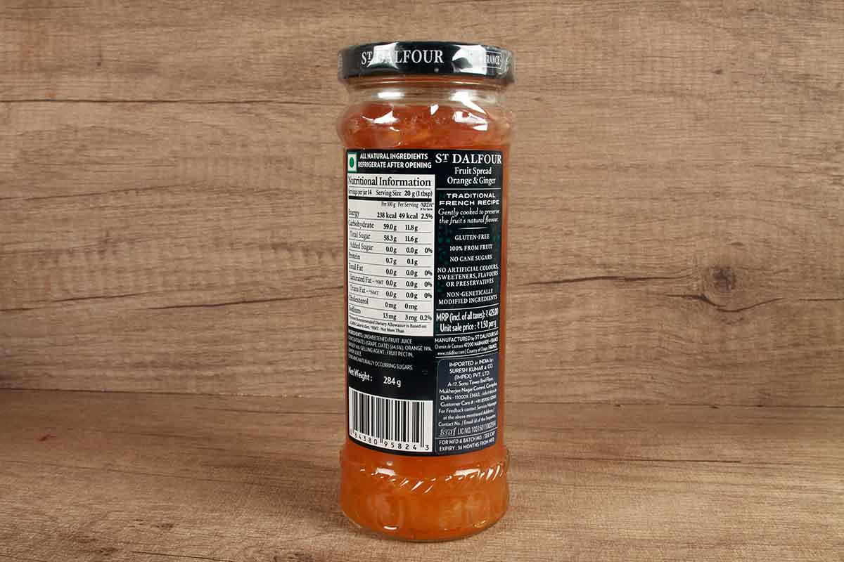 St Dalfour Orange & Ginger Jam 284 Gm