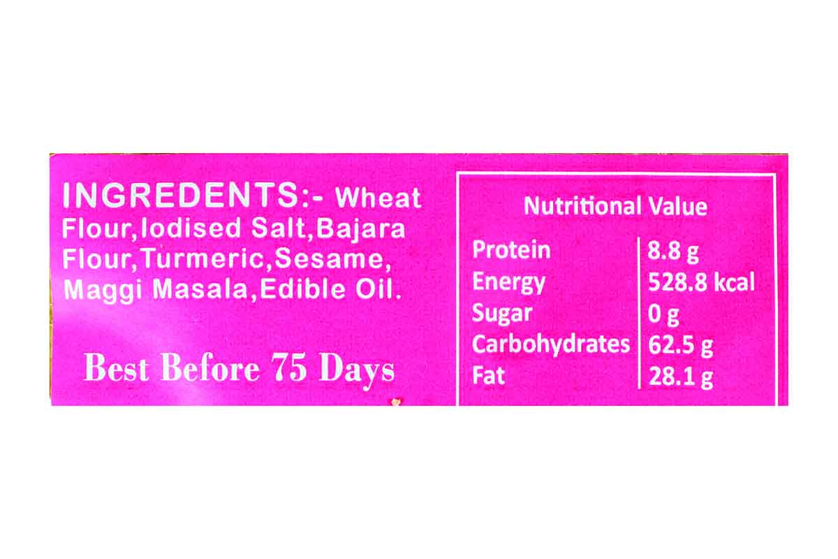 Whole Wheat Noodle Masala Khakhra 250 Gm