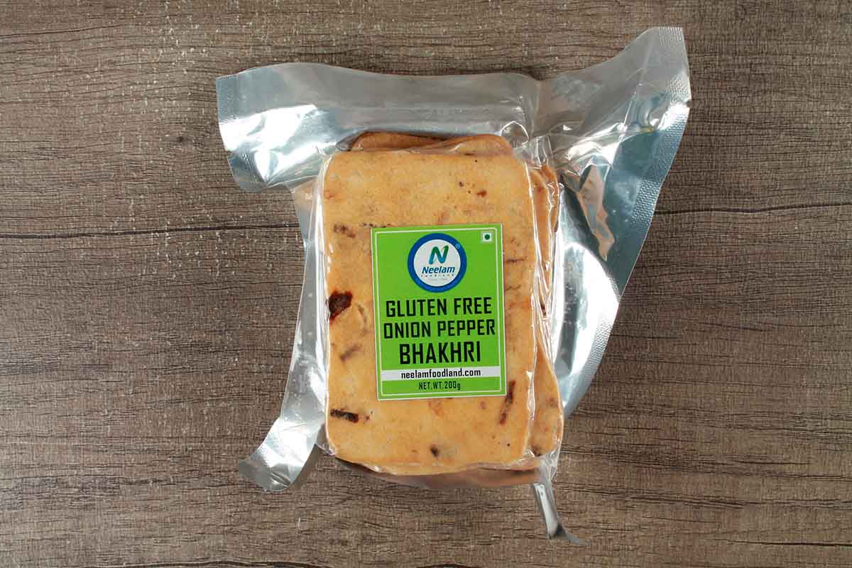 Gluten Free Onion Pepper Bhakhri Mobile 200 Gm