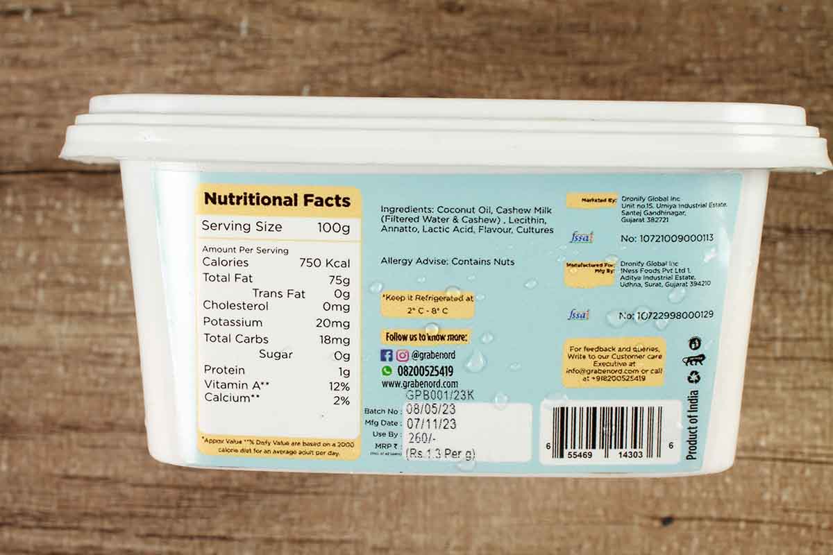 Grabenord Plant Butter Unsalted 200 Gm