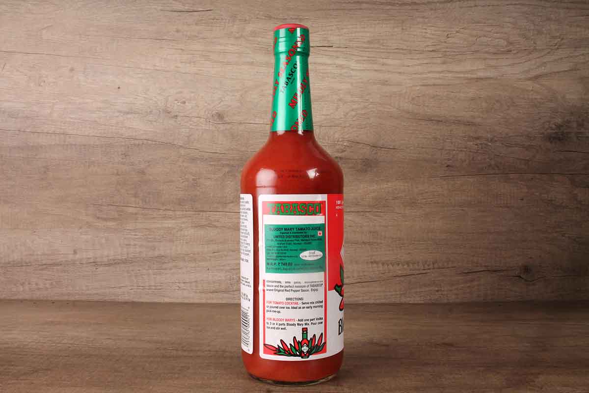 Tabasco Tomato Cocktail Bloody Mary Mix 946 Gm
