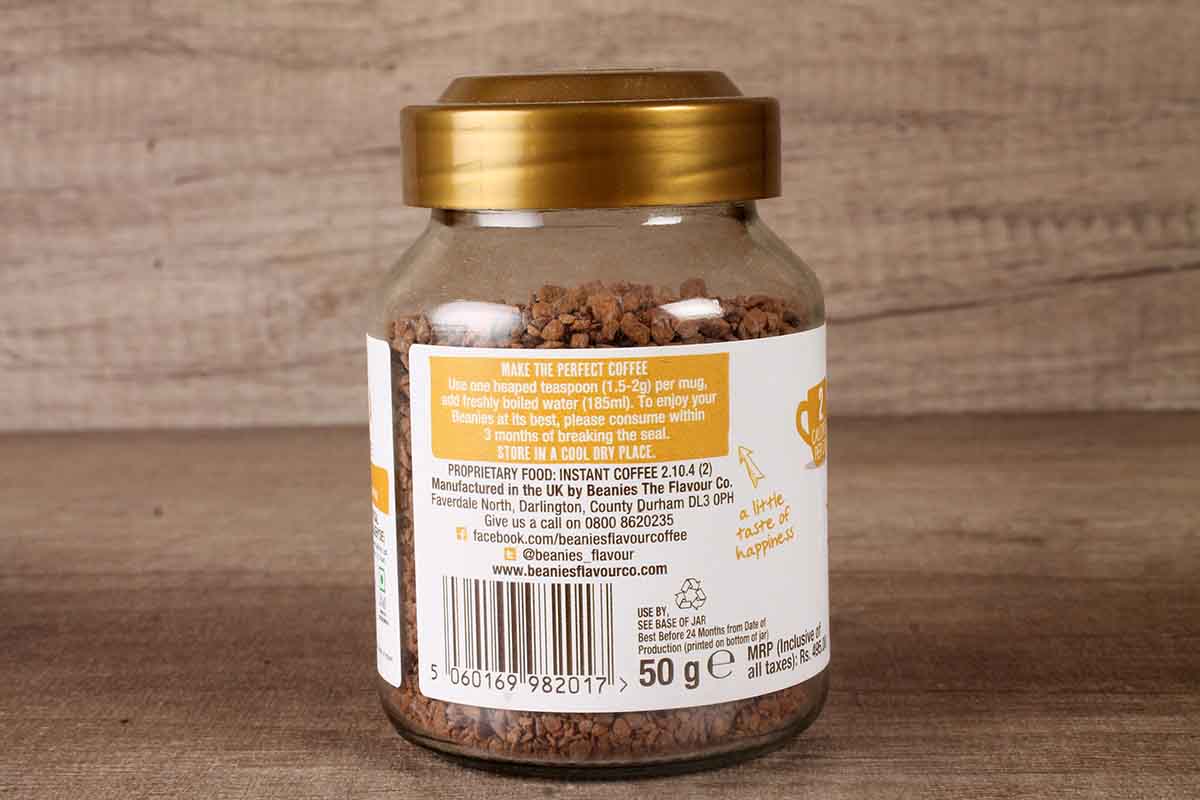 Beanies Very Vanilla Instant Coffee 50 Gm