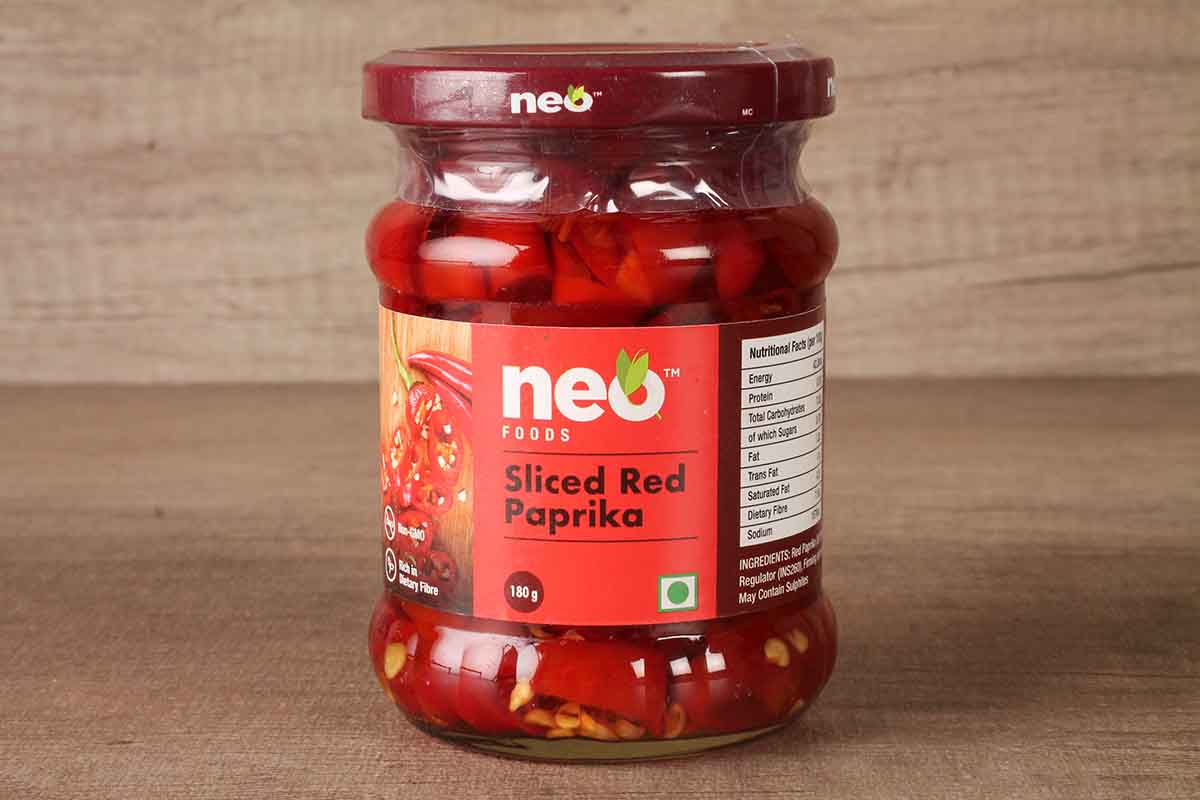 Neo Foods Sliced Red Paprika 180 Gm
