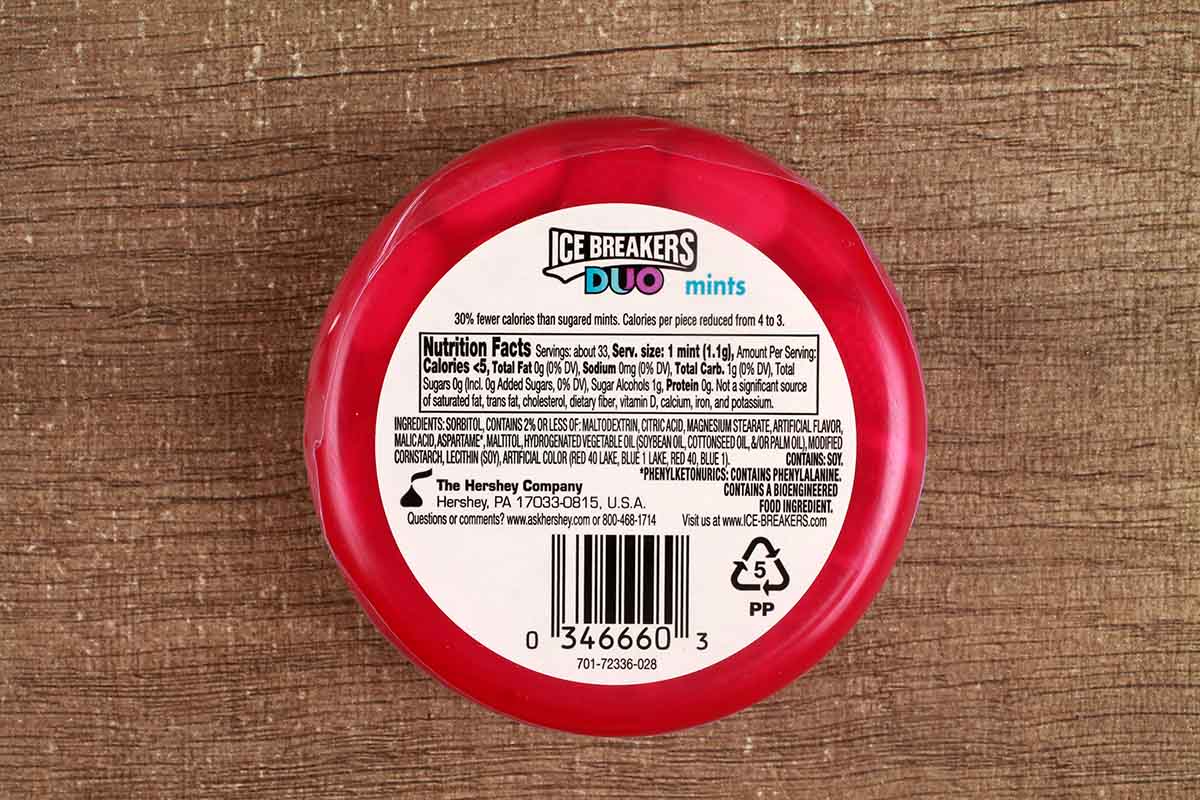 Ice Breakers Duo Fruit + Cool Raspberry 36 Gm