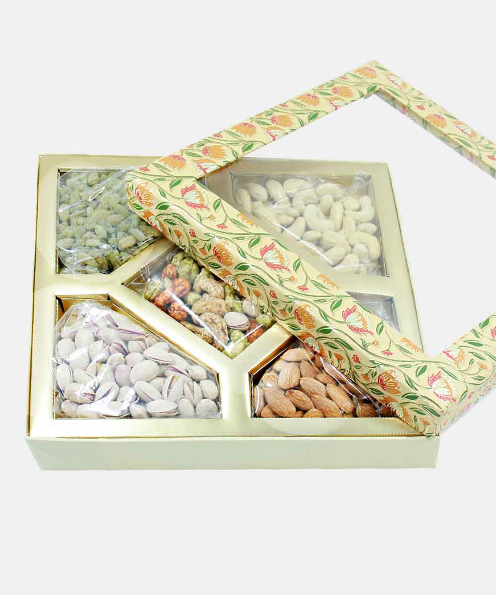 Royal Treat Dry Fruit Box- Ivory