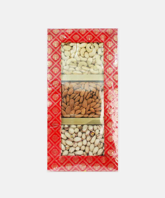 Royal Trio Dry Fruit Box - Crimson