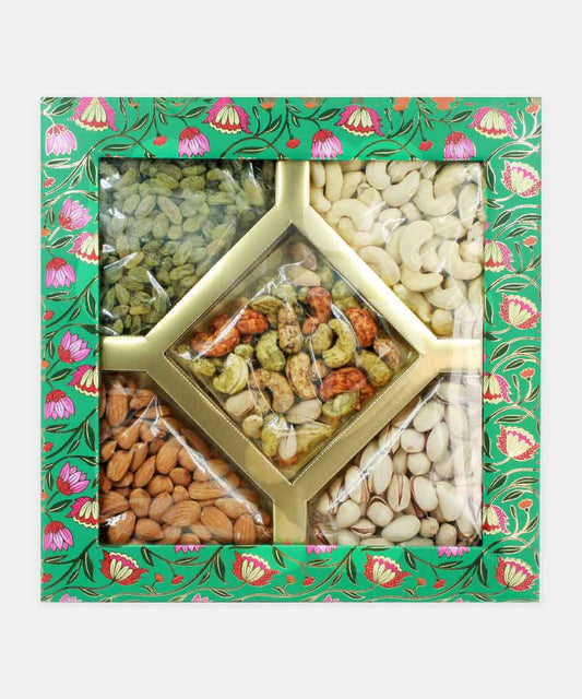 Royal Treat Dry Fruit Box - Emerald