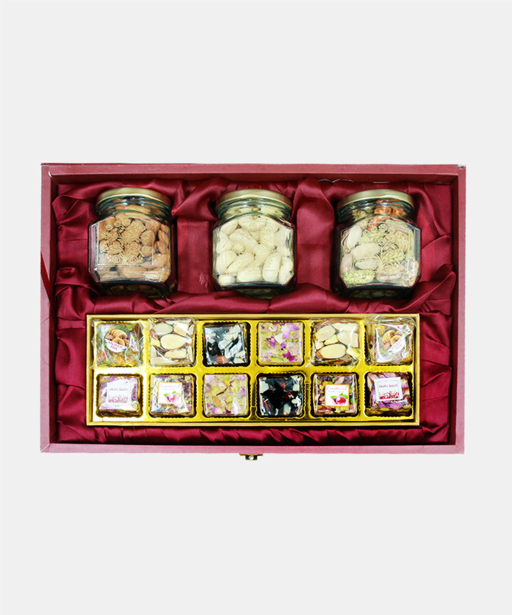 Red Dry Fruit Sweet Box