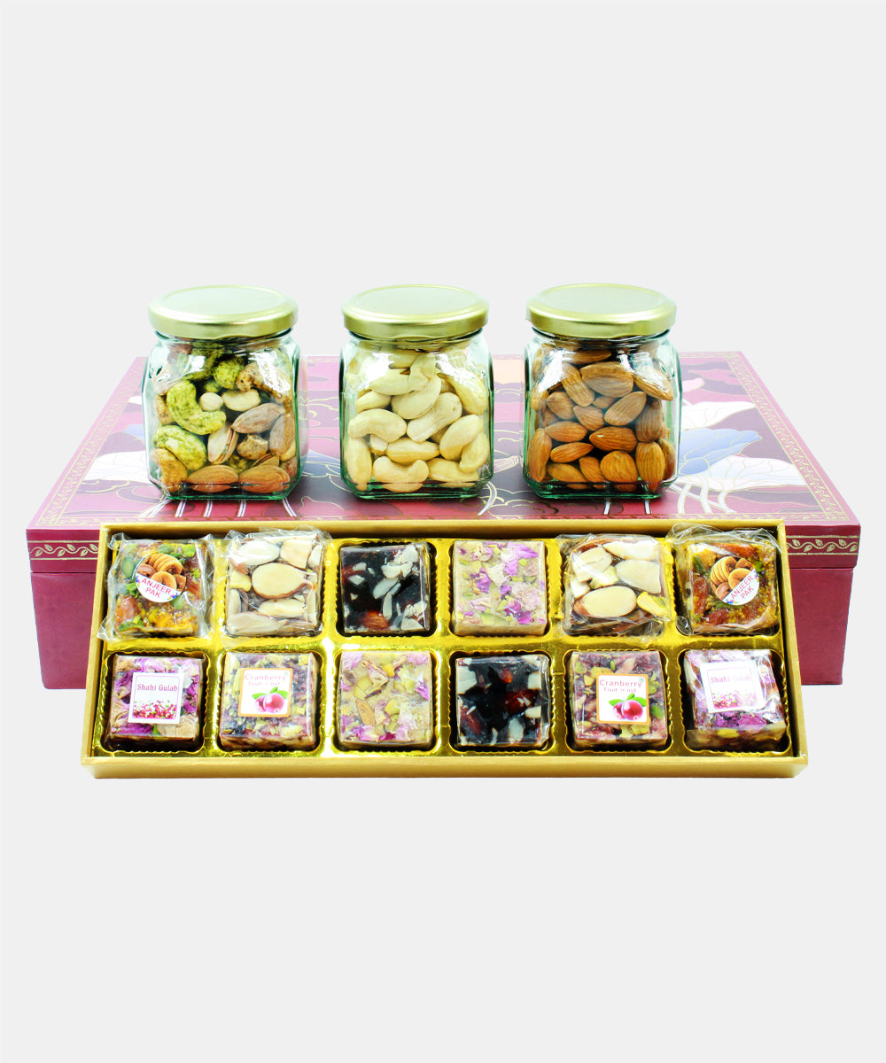 Red Dry Fruit Sweet Box