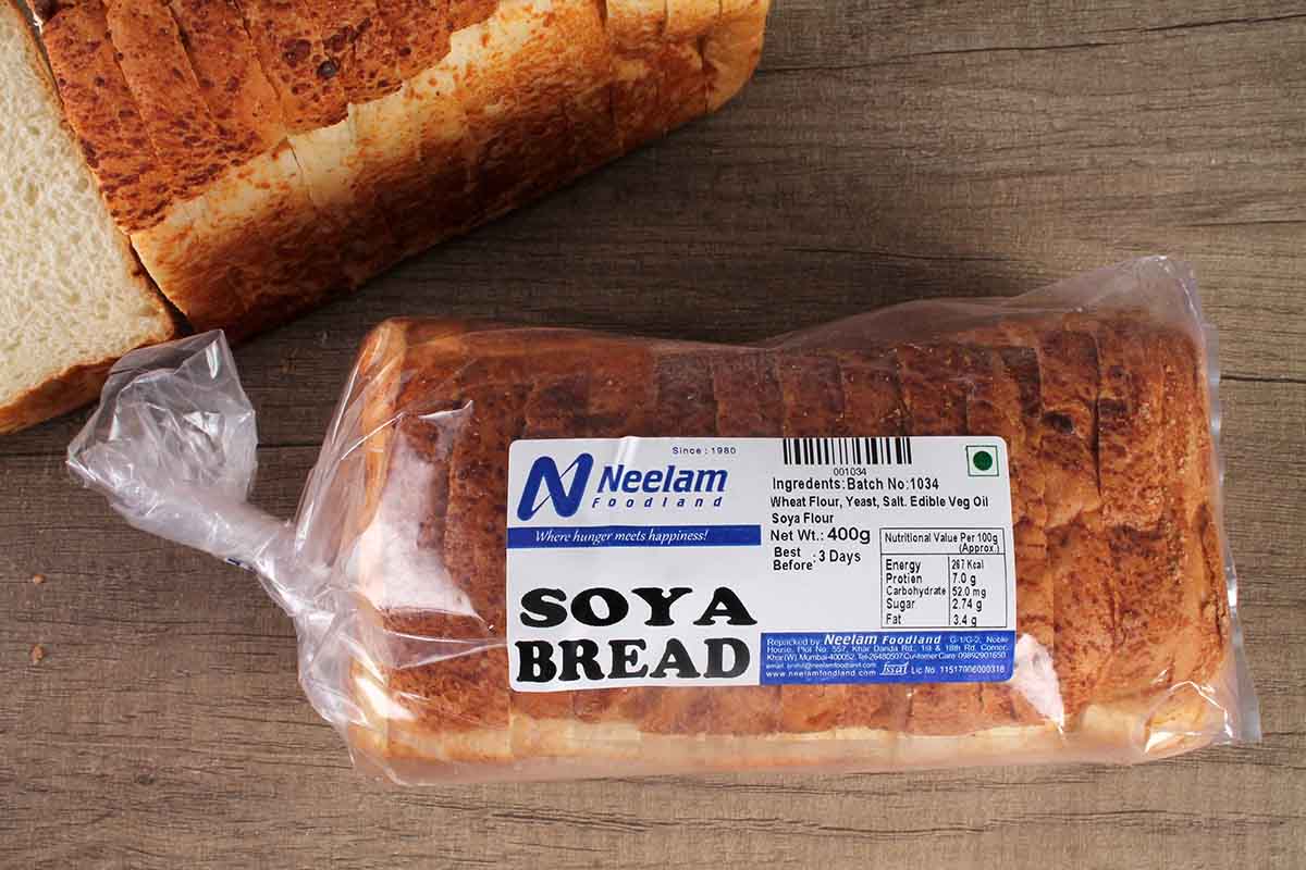 Whole Wheat Soya Bread 400 Gm