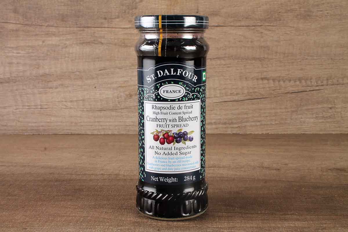 St.Dalfour Cranberry With Blueberry Jam 284 Gm