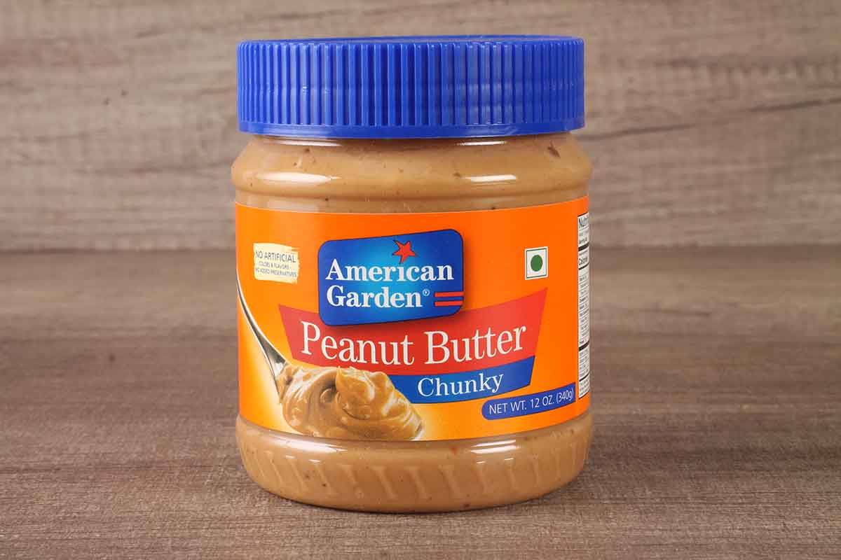 American Garden Peanut Butter Chunky 340 Gm
